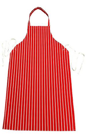 Red Black And White Stripes. Red White Striped Butchers